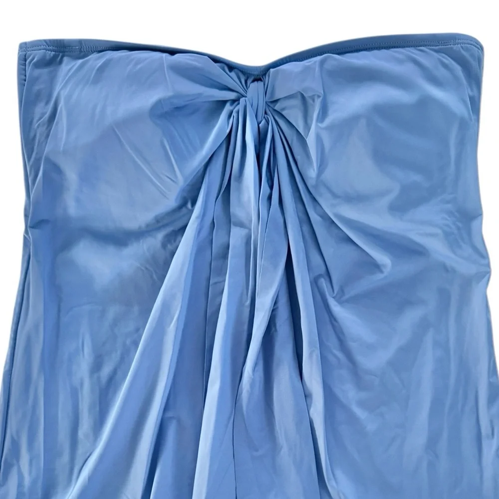 Tommy Bahama Pearl Sarong Wrap Bandini Top - Blue Monday - Picture 6 of 10